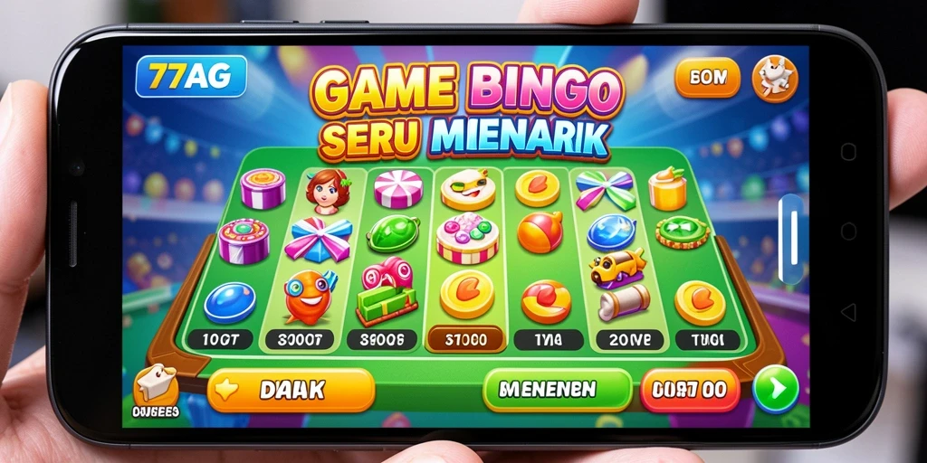 Tampilan gameplay Bingo yang menarik dan seru di 77AG.
