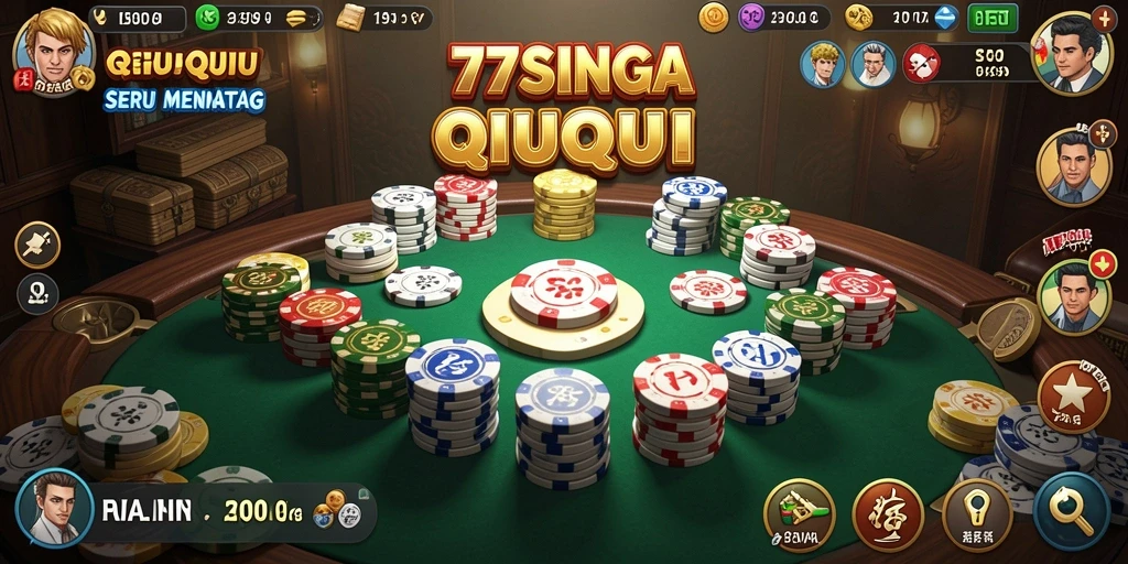 Screenshot permainan QiuQiu yang menarik dan menantang.