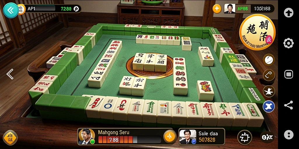 Tampilan gameplay Mahjong seru di API88 dengan grafis menakjubkan.