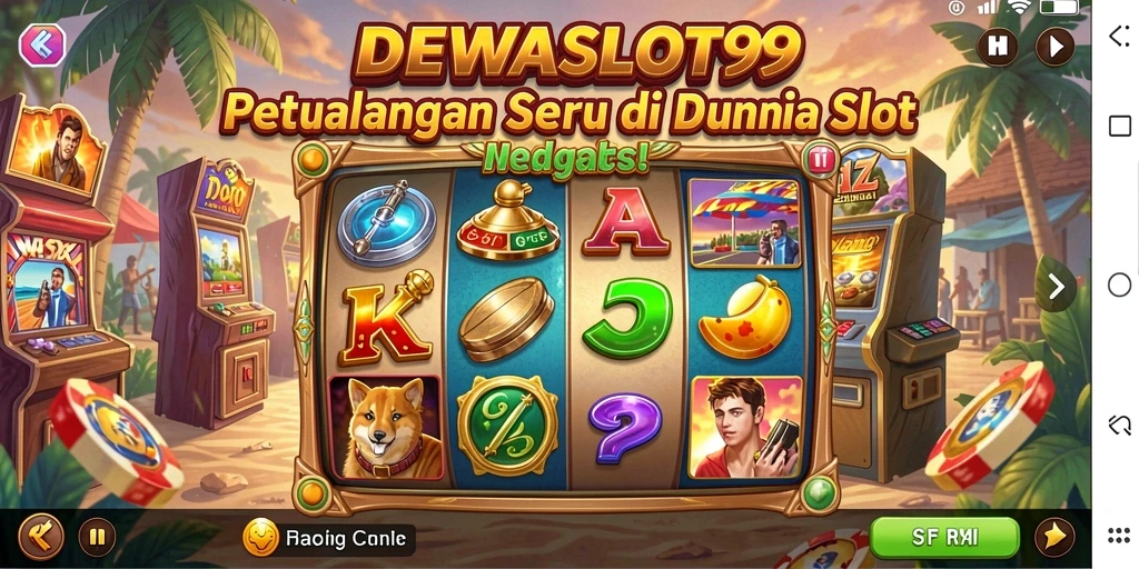Tangkapan layar gameplay DEWASLOT99 dengan petualangan seru dan elemen slot yang menarik.