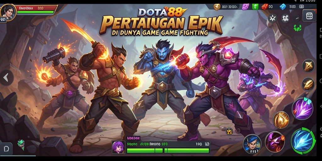 Tangkapan layar gameplay DOTA88 dengan aksi pertarungan yang mendebarkan.