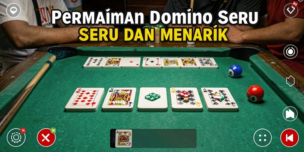 Screenshot gameplay DY01 menampilkan serunya permainan domino.