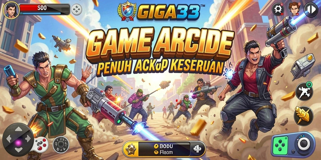 Tampilan gameplay seru di GIGA33 dengan rintangan menarik.