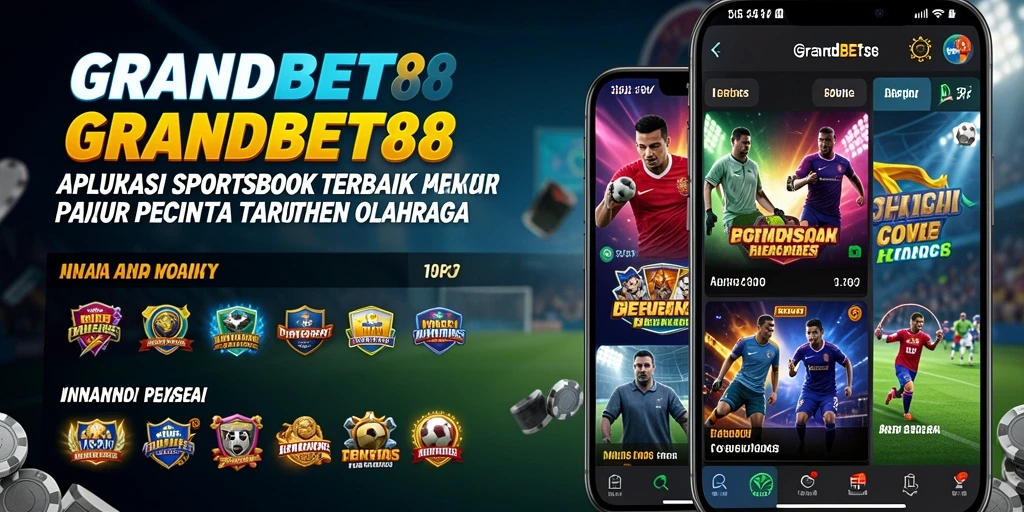 Tampilan utama GRANDBET88 menampilkan berbagai pilihan taruhan olahraga yang menarik.