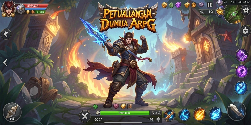 Tampilan gameplay KAKRP yang penuh aksi dan grafis menawan.