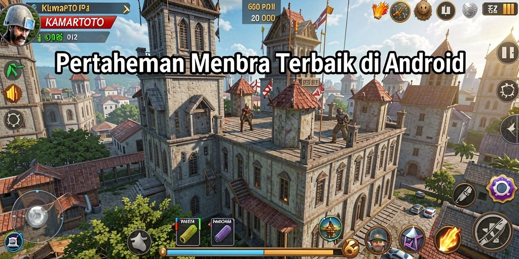 Tampilan gameplay Tower Defense yang menegangkan dan mendebarkan.