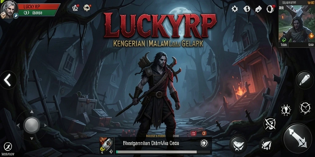 Tangkapan layar gameplay LUCKYRP dengan suasana menegangkan dan mencekam.