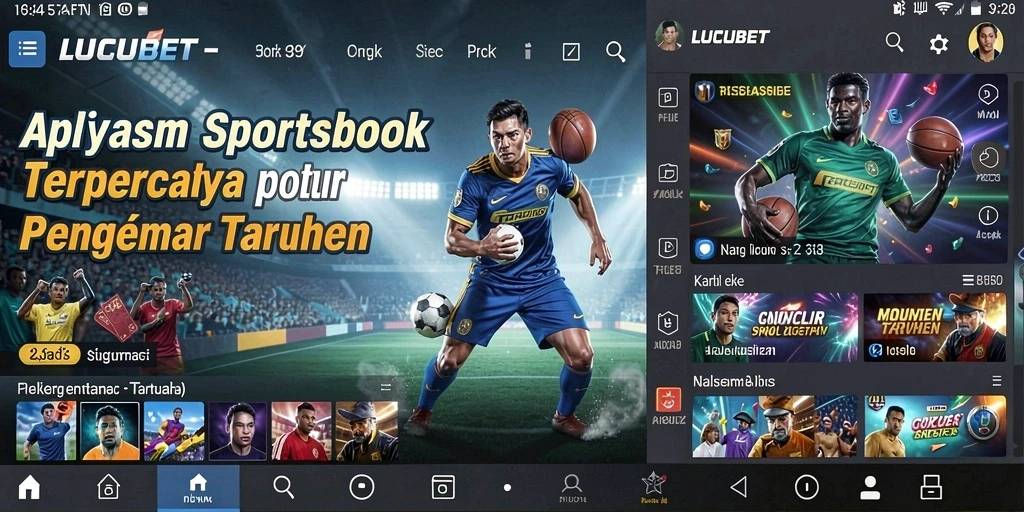 Tampilan menarik dari gameplay LUCUBET dengan opsi taruhan olahraga.