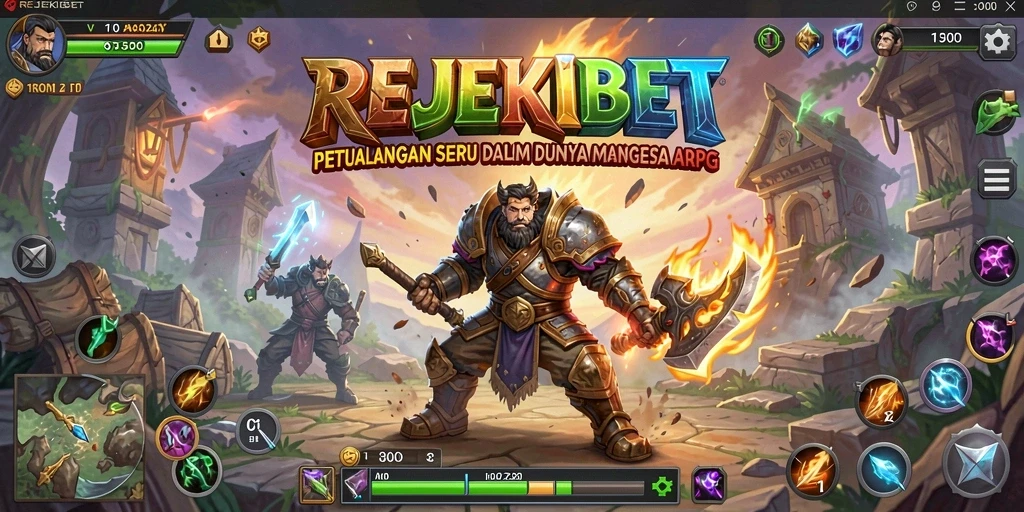 Tangkapan layar gameplay aksi dari REJEKIBET yang mengesankan.