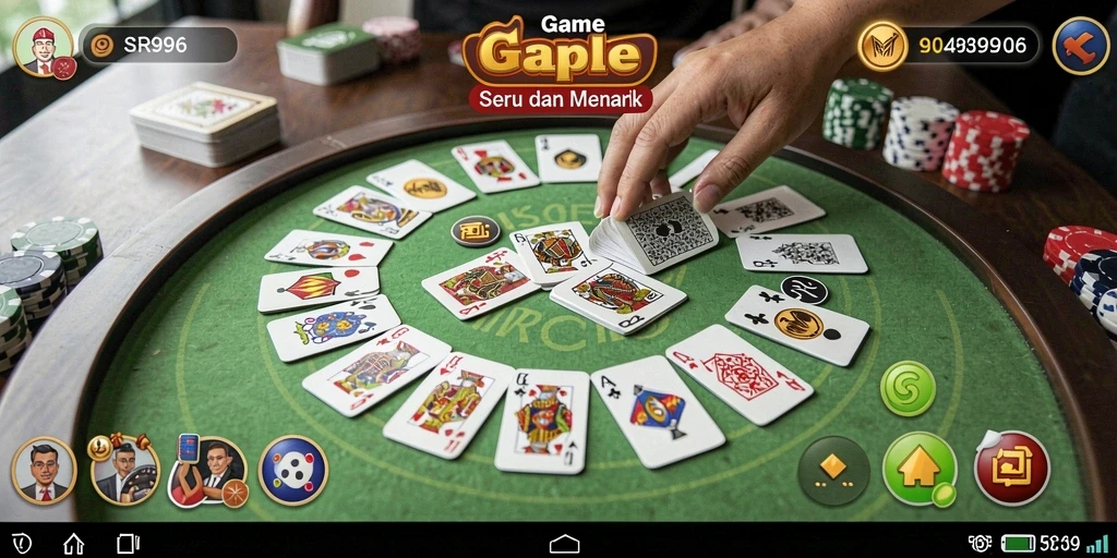 Gameplay seru Gaple di SR996 dengan grafik yang menarik.