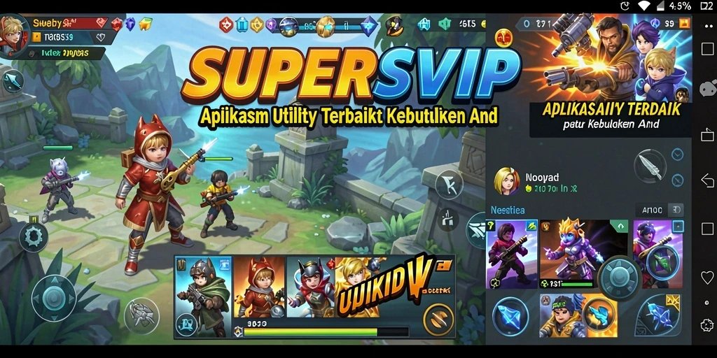 Tampilan antarmuka SUPERSVIP yang intuitif dan fungsional.