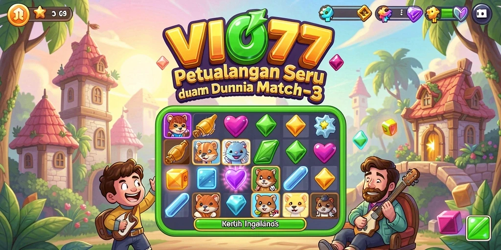 Tampilan gameplay VIO77 dengan warna-warni yang menawan.
