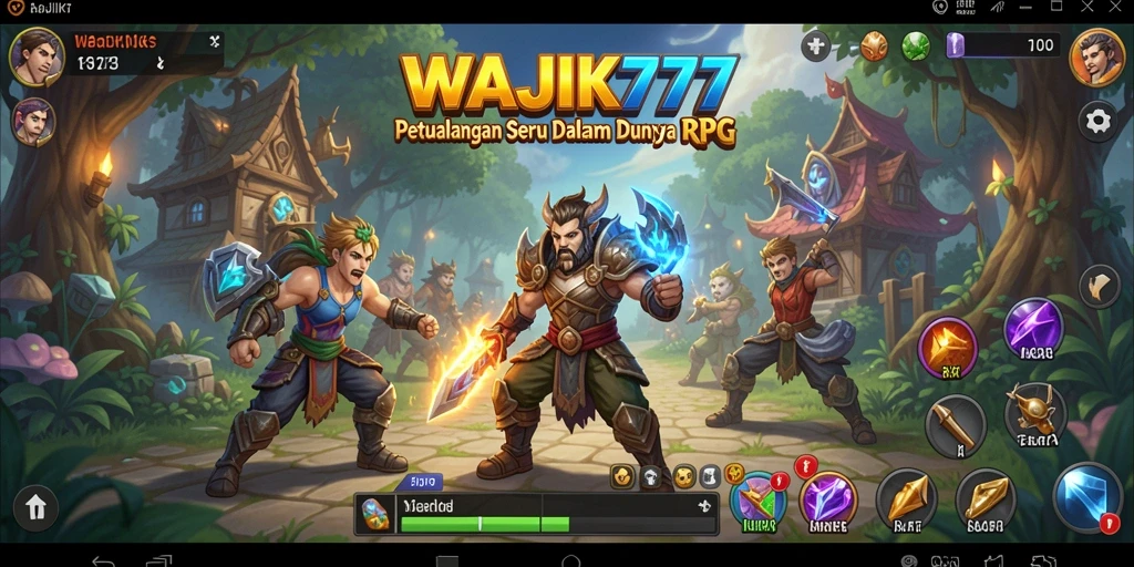 Tampilan gameplay seru di dunia RPG WAJIK777.